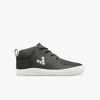 Chaussures d'école Vivobarefoot Primus Bootie II All Weather Juniors - Grise Foncé OHT840296